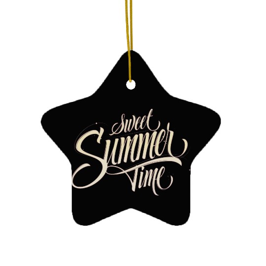 Sweet Summer Time Ceramic Ornaments