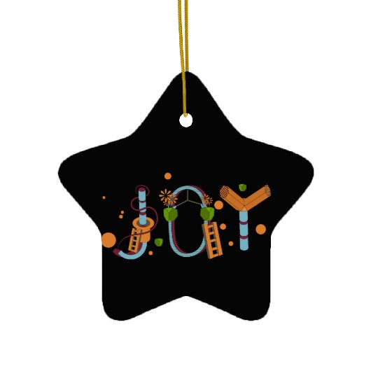 Geometric Blossom Alphabet Ceramic Ornaments