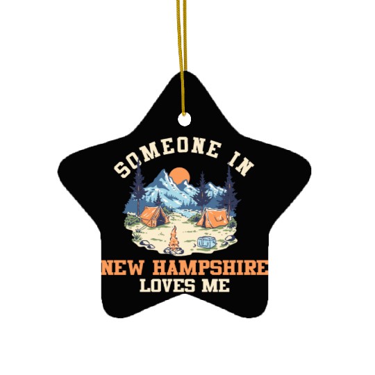 Someone In New Hampshire Loves Me Ceramic Ornaments