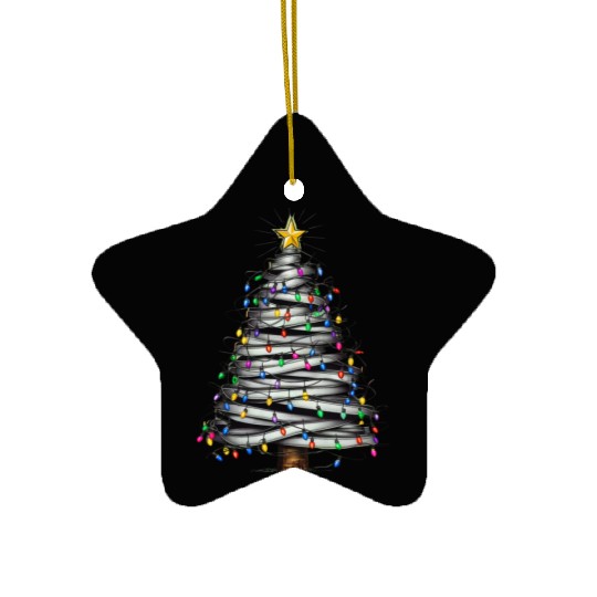 Christmas Light Tree Holiday Ceramic Ornaments