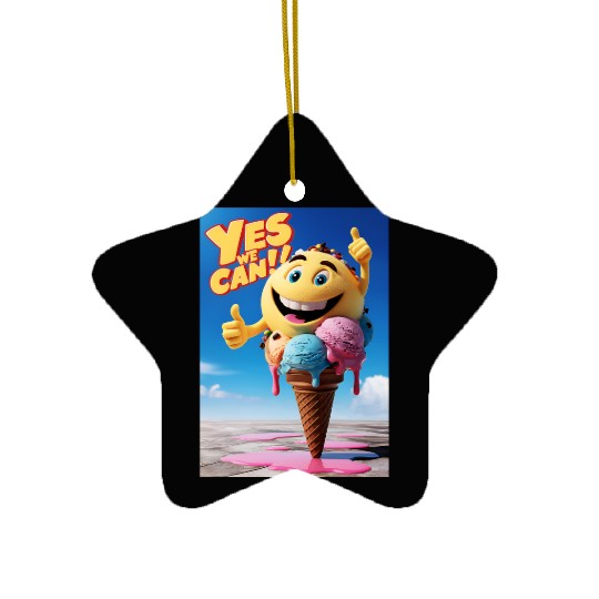 Ice Cream, Gift For Ice Cream Lovers Ceramic Ornaments