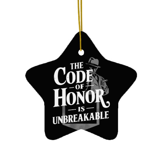 Mobster Gangster Mafia Organized Crime Boss Ceramic Ornaments