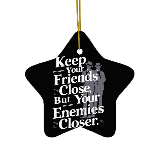 Mobster Gangster Mafia Organized Crime Boss Ceramic Ornaments