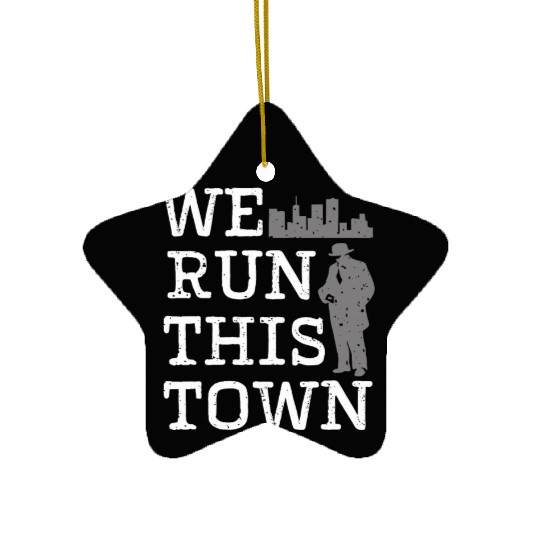 Mobster Gangster Mafia Organized Crime Boss Ceramic Ornaments