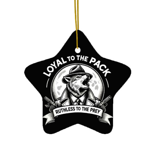 Mobster Gangster Mafia Organized Crime Boss Ceramic Ornaments