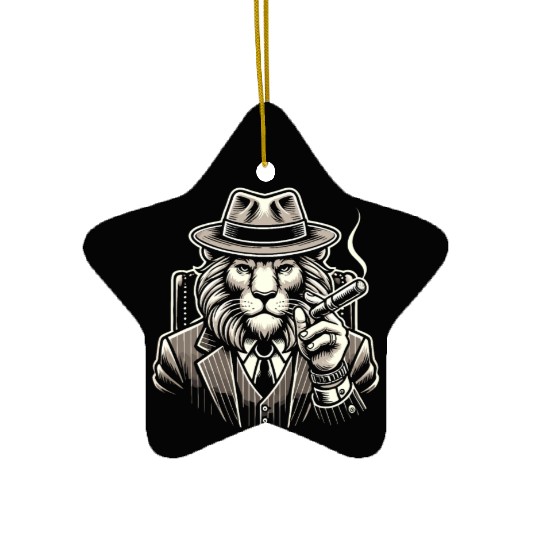 Mobster Gangster Mafia Organized Crime Boss Ceramic Ornaments