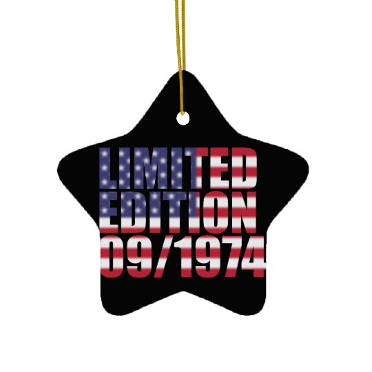 50th birthday Limited Edition USA 09/1974 Ceramic Ornaments