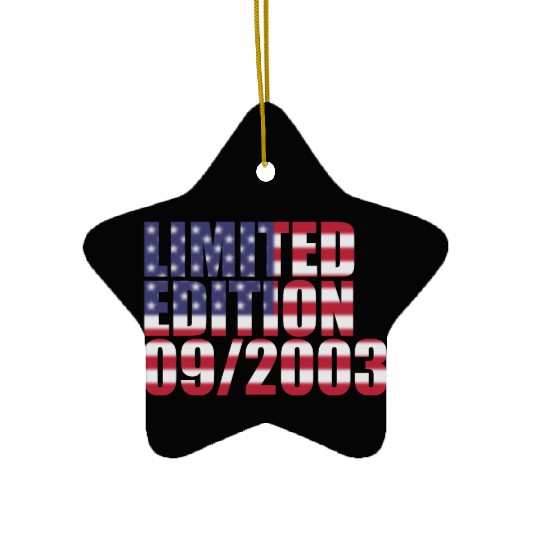 21st birthday Limited Edition USA 09/2003 Ceramic Ornaments