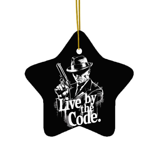 Mobster Gangster Mafia Organized Crime Boss Ceramic Ornaments