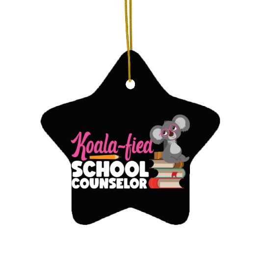 School Counselor Koala Koala-Fied Ceramic Ornaments