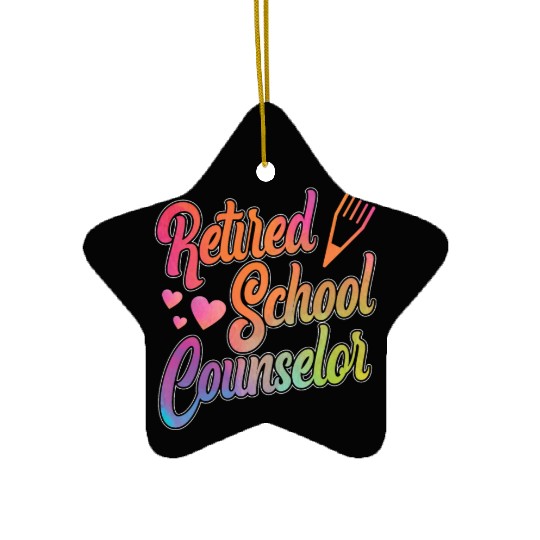 School Counselor Retired Ceramic Ornaments