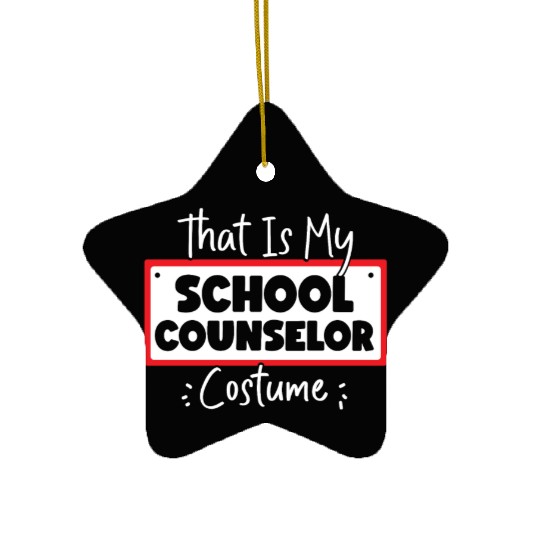 School Counselor Halloween That Is Ceramic Ornaments