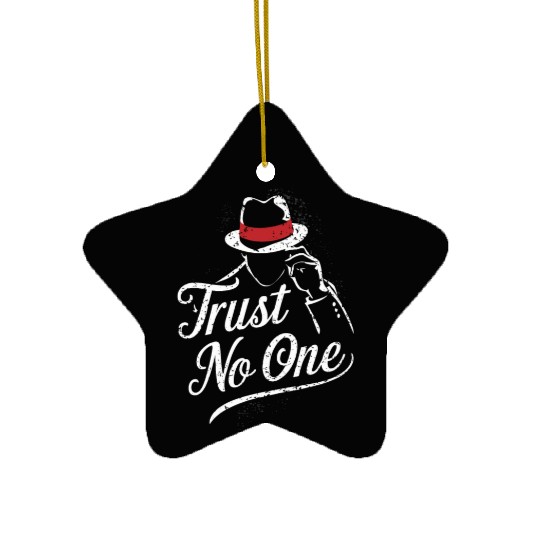 Mobster Gangster Mafia Organized Crime Boss Ceramic Ornaments