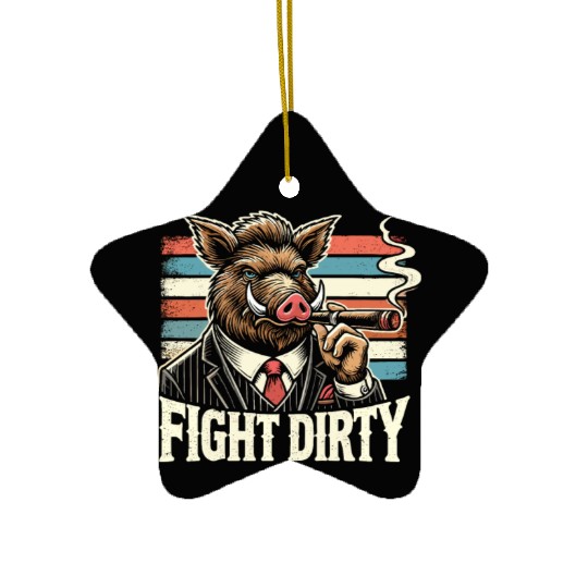 Mobster Gangster Mafia Organized Crime Boss Ceramic Ornaments