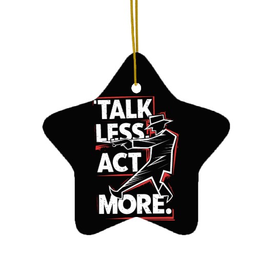 Mobster Gangster Mafia Organized Crime Boss Ceramic Ornaments