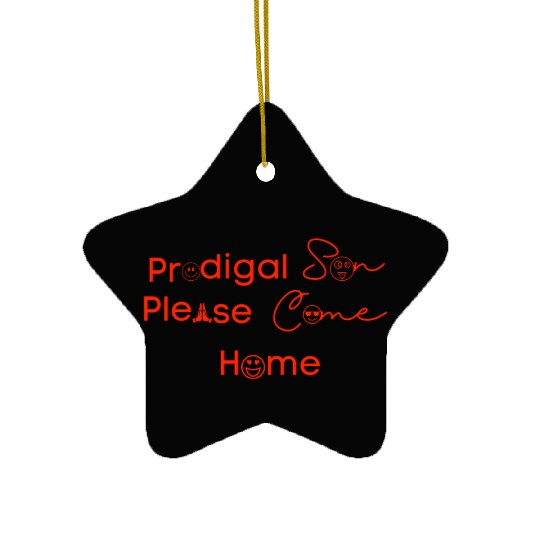 Prodigal Son Red Ceramic Ornaments