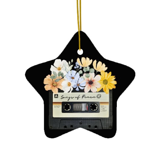 Songs of peace cassette tape Ceramic Ornaments