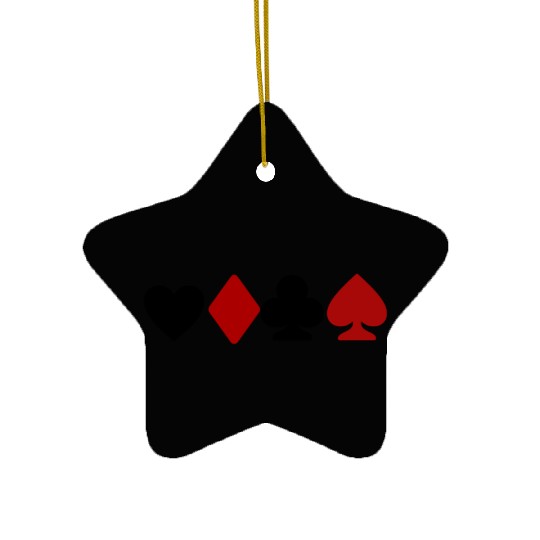 playing card lovers Ceramic Ornaments