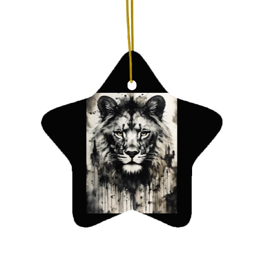 Fierce Ink Majesty Ceramic Ornaments
