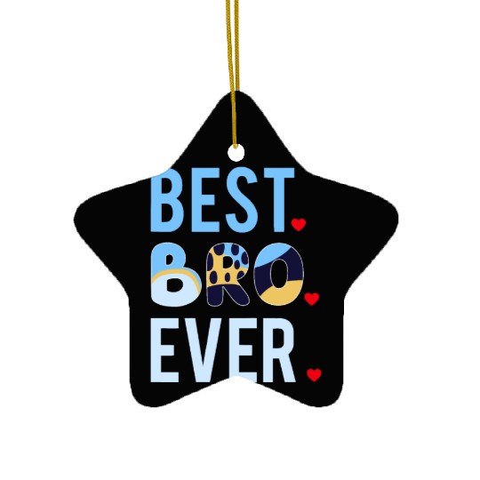 Blue Heeler Dog Brother Family Costumes DIY Ceramic Ornaments