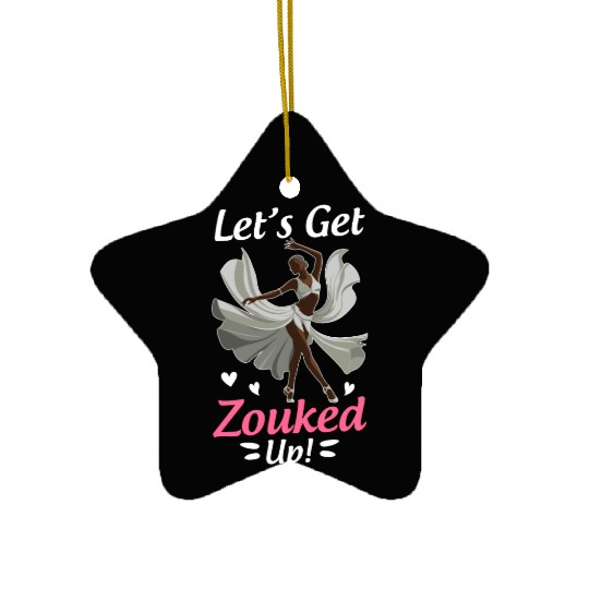 Zouk Dance Festival Design for Zouk Dancer Ceramic Ornaments