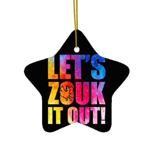 Zouk Dance Festival Design for Zouk Dancer Ceramic Ornaments