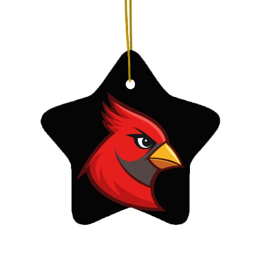 Cardinal Head for Ceramic Ornaments