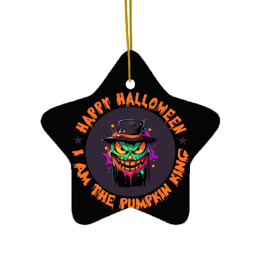 Happy Halloween Ceramic Ornaments