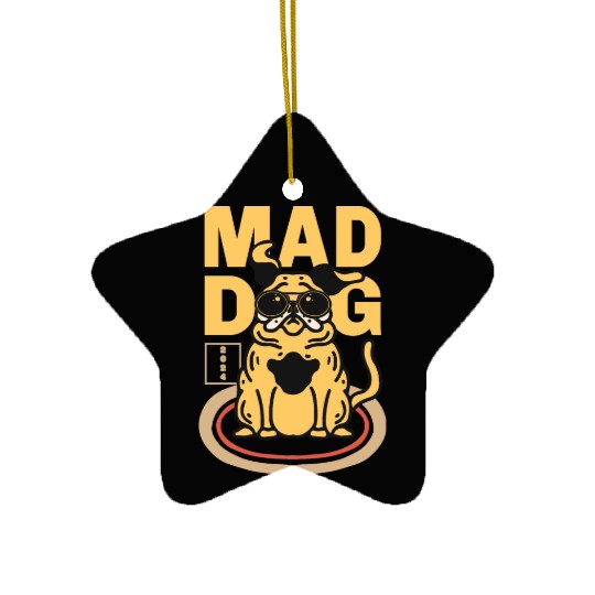 Mad Dog Animal Ceramic Ornaments
