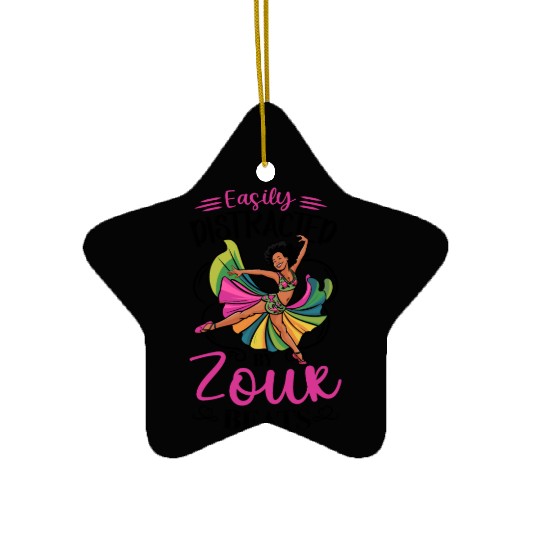 Zouk Dance Festival Design for Zouk Dancer Ceramic Ornaments
