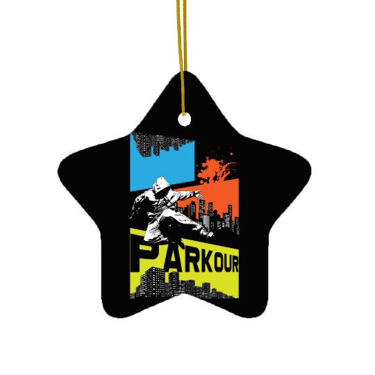 Freerunning Running Freestyle Athlete Ceramic Ornaments