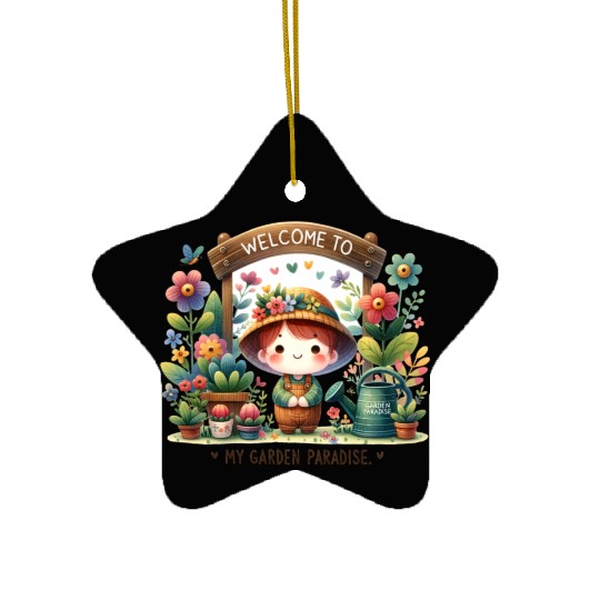 Plant Lover’s Paradise, Welcome to My Garden Ceramic Ornaments