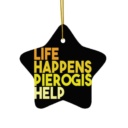 Pierogi Lover Polish Dumpling Pierogies Poland Ceramic Ornaments