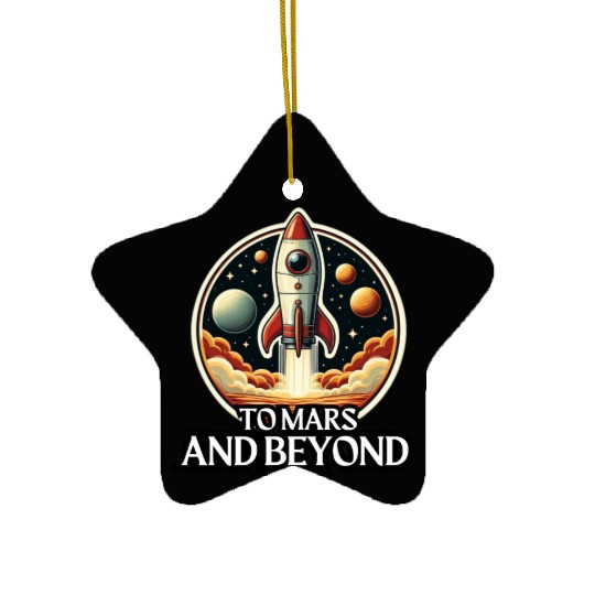 To Mars and Beyond Ceramic Ornaments