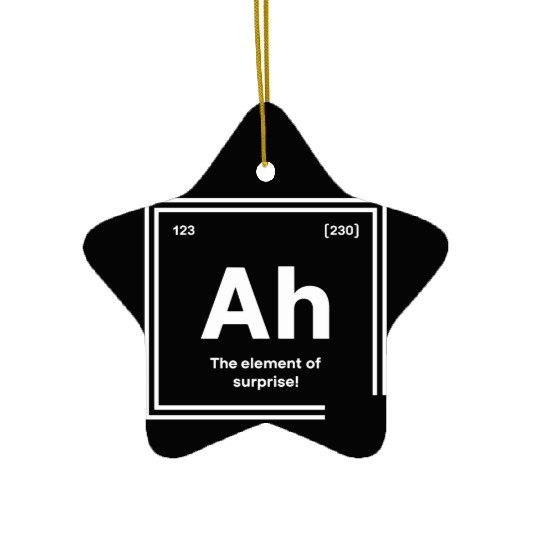 The Element of Surprise - Clever Chemistry Design Ceramic Ornaments