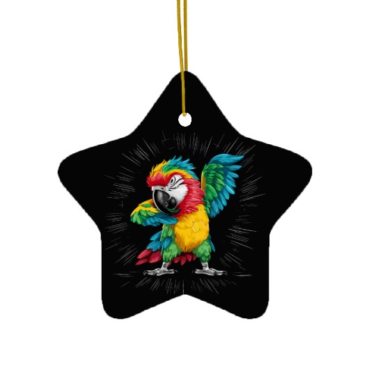 Macaw Parrot for a Bird Lover Animal Lover Ceramic Ornaments