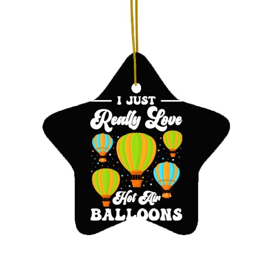 Hot Air Balloon Company Driving Adventure Ceramic Ornaments