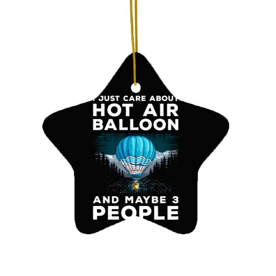 Hot Air Balloon Colors Adventure Ceramic Ornaments