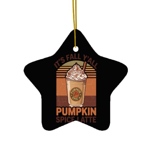 Pumpkin spice Ceramic Ornaments