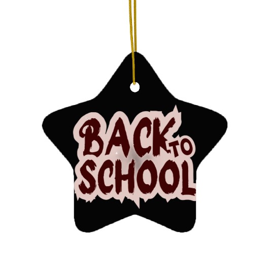 back to school Ceramic Ornaments