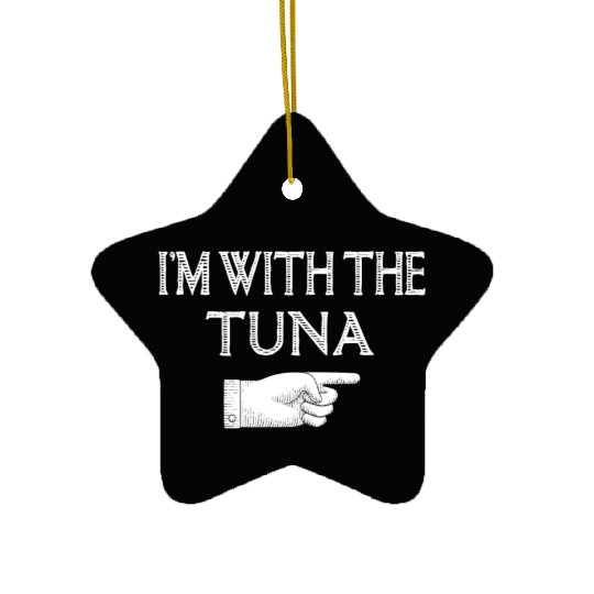 I'm With The Tuna Matching Halloween Costume Party Ceramic Ornaments
