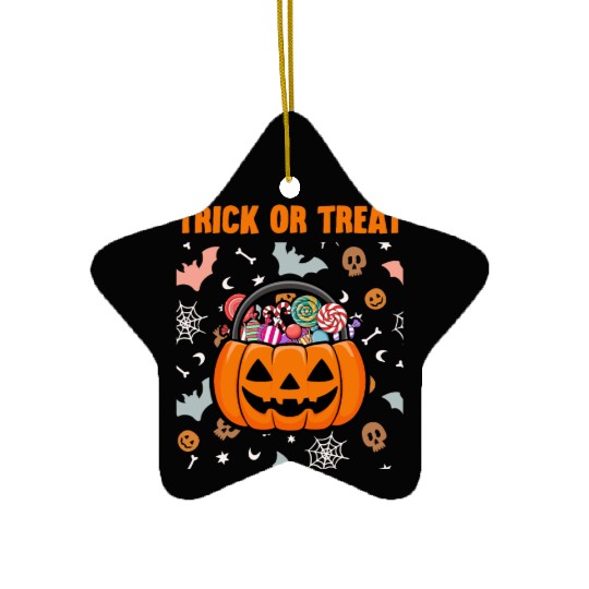 Trick or Treat Ceramic Ornaments