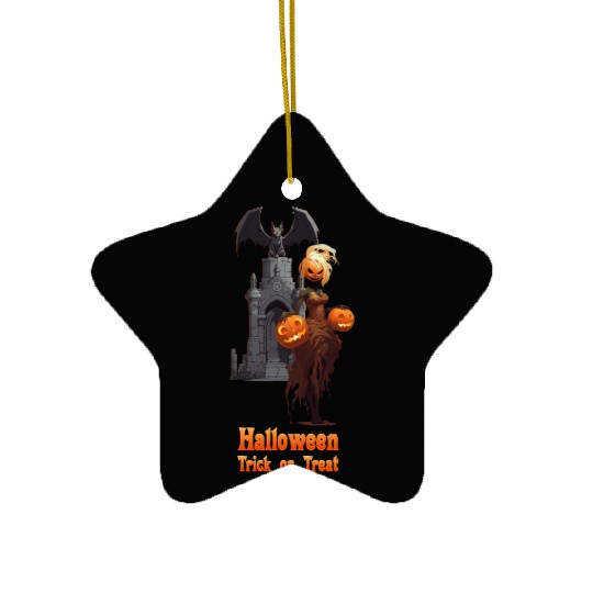Trick or Treat Ceramic Ornaments