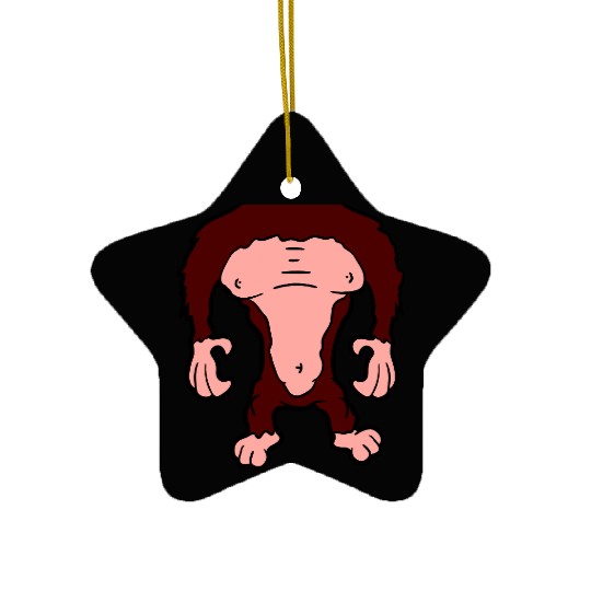 Funny Gorilla Body Without Head Halloween Cost Ceramic Ornaments