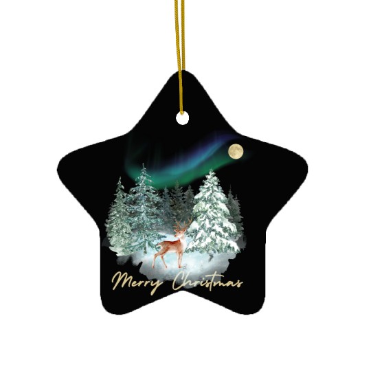 Christmas feeling winter wonderland with nordic Ceramic Ornaments