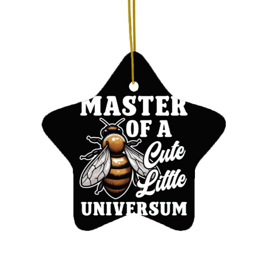 Master of a Cute Litte Universum Beekeeper Ceramic Ornaments