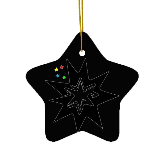 Newborn star Ceramic Ornaments