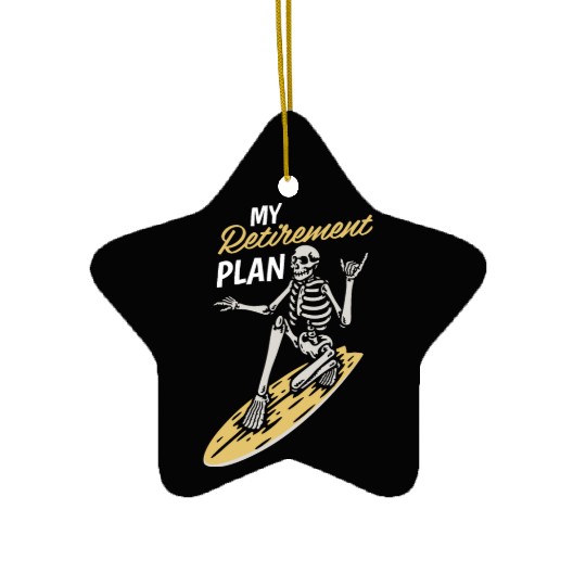 Retirement Plan Ceramic Ornaments