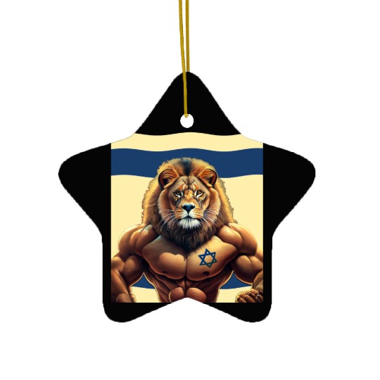Strength and Unity: The Lion of Israel, Israeli Pa Ceramic Ornaments
