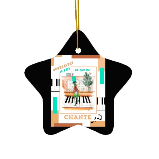 Prodigious cicada Ceramic Ornaments